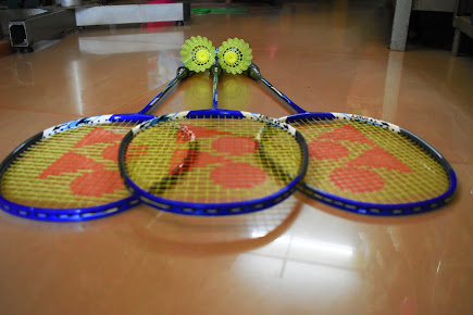 Badminton Rackets and Shuttles